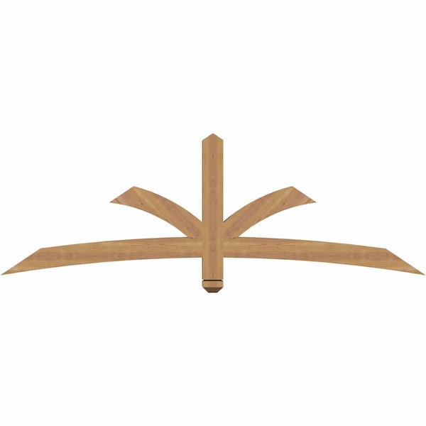 Ekena Millwork Davenport Timber Gable Bracket, Western Red Cedar, 72"W x 24"H x 3 1/2"D x 3 1/2"F, 8/12 Pitch GBW072X24X0404DAV00SWR - main